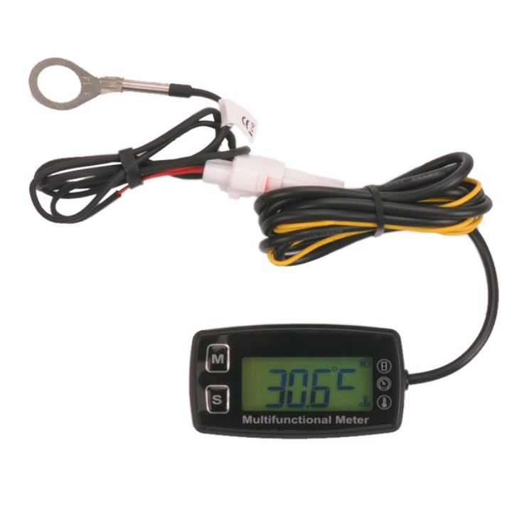 Paramotor Temp Tach Time meter gauge 12V only - Click Image to Close